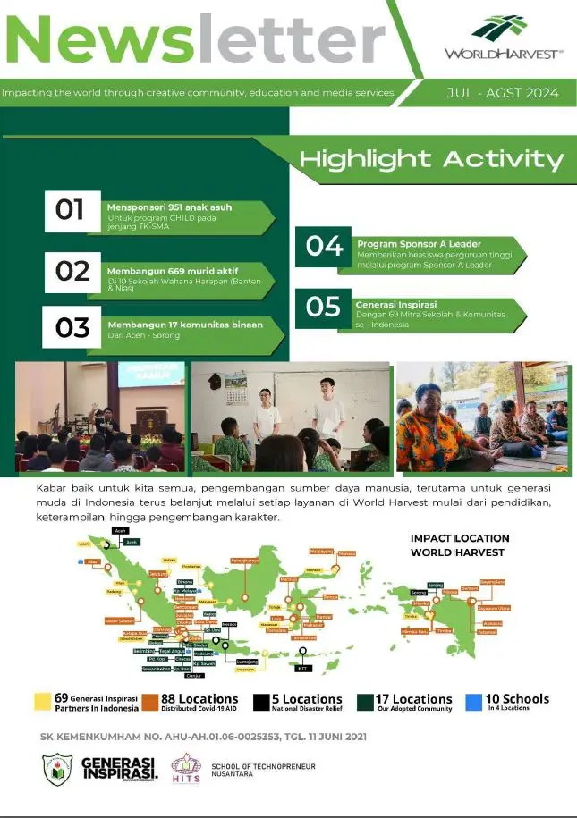 Impact Report - 26 - World Harvest - Impacting the World Through Creative Community, Education and Media Services