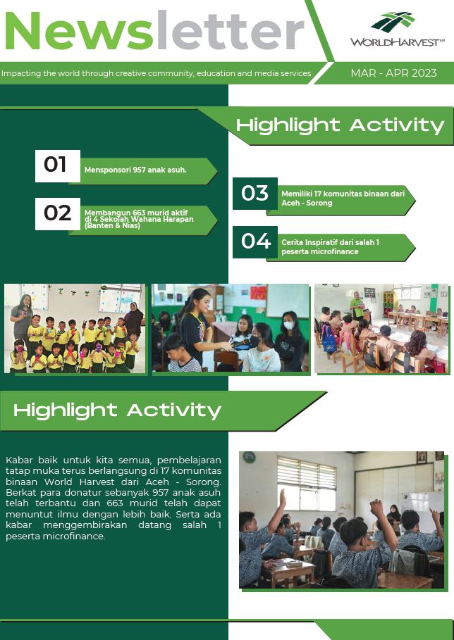 Impact Report - 14 - World Harvest - Impacting the World Through Creative Community, Education and Media Services