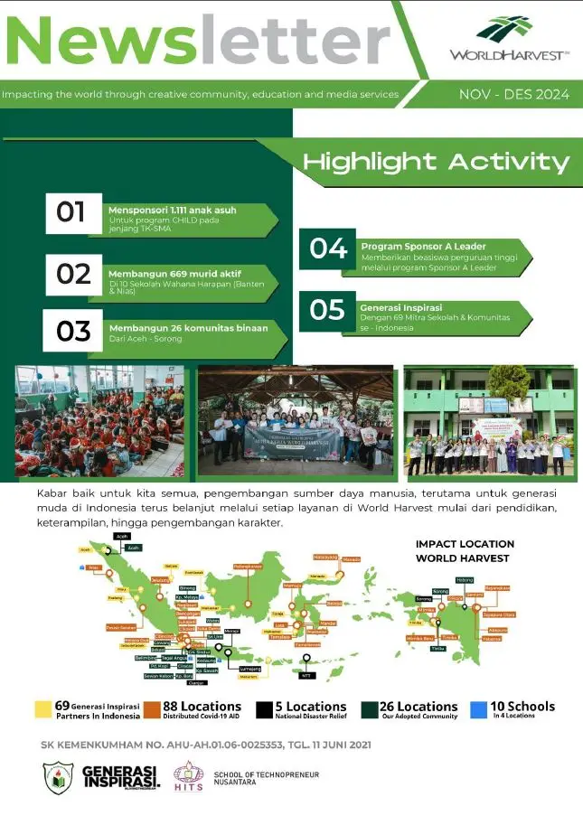 Impact Report - 29 - World Harvest - Impacting the World Through Creative Community, Education and Media Services
