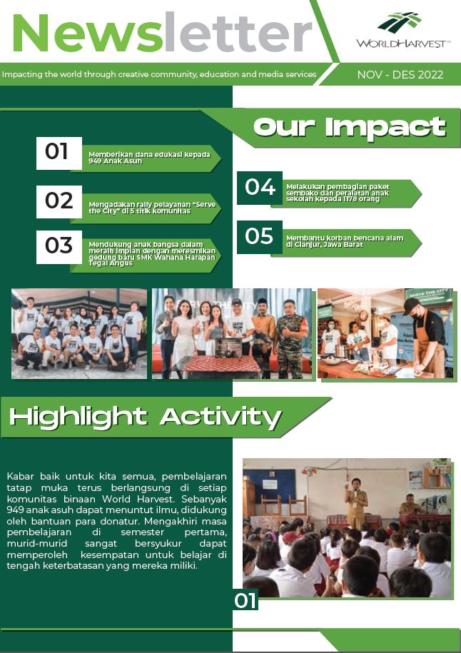 Impact Report - 11 - World Harvest - Impacting the World Through Creative Community, Education and Media Services